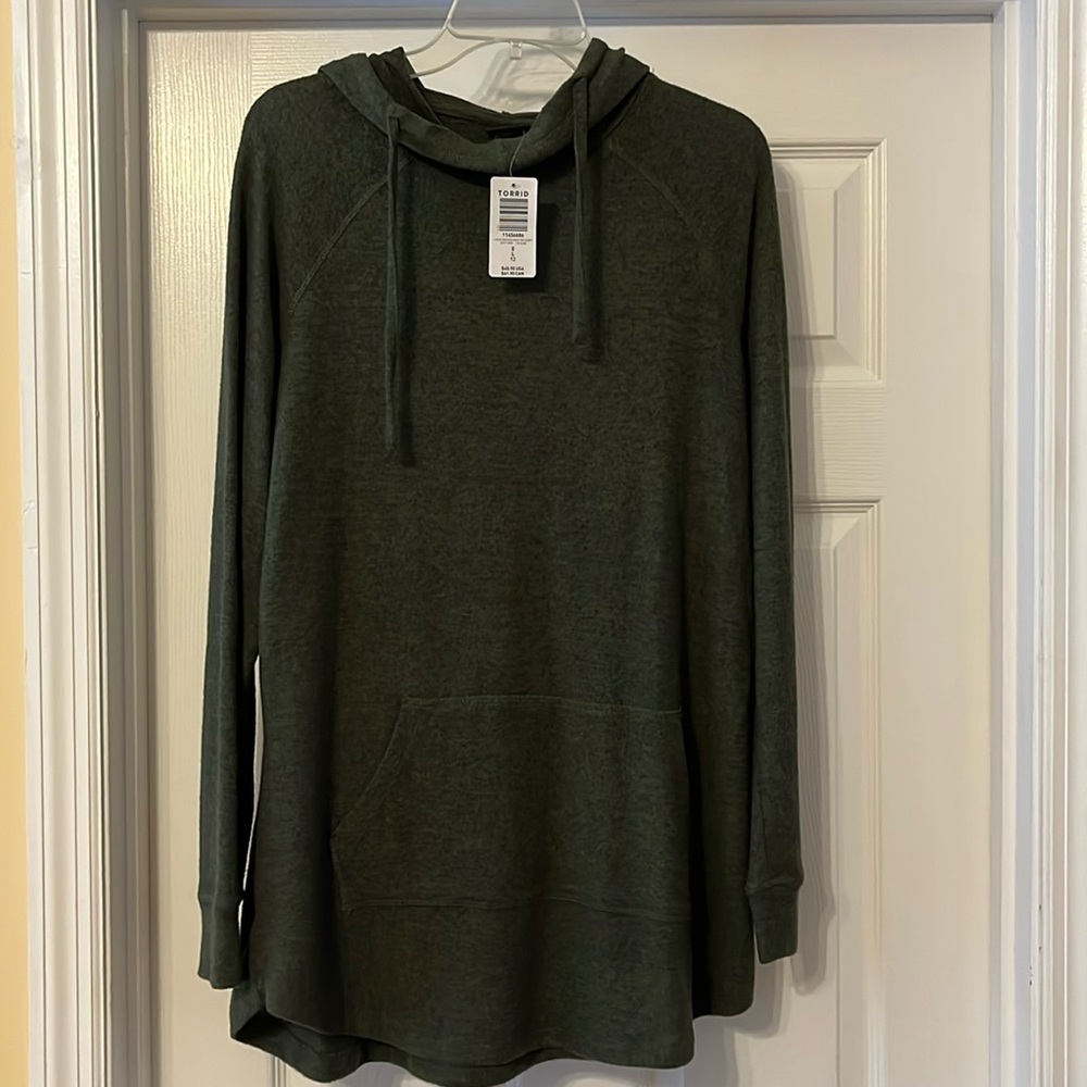 Torrid dark green hoodie